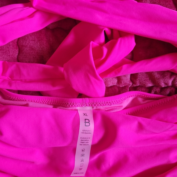 High Waisted Bikini Sets Ruched Tummy Control Bathing Suits V Neck Halter 2PC. - Picture 3 of 4